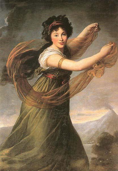 elisabeth vigee-lebrun Portrait of Pelagie Sapiezyna nee Potocka. oil painting image